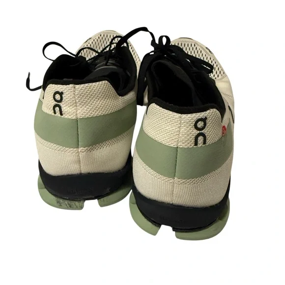 ON Men CLOUDFLASH 2 Sneakers, White/Black/Green - Picture 7 of 13